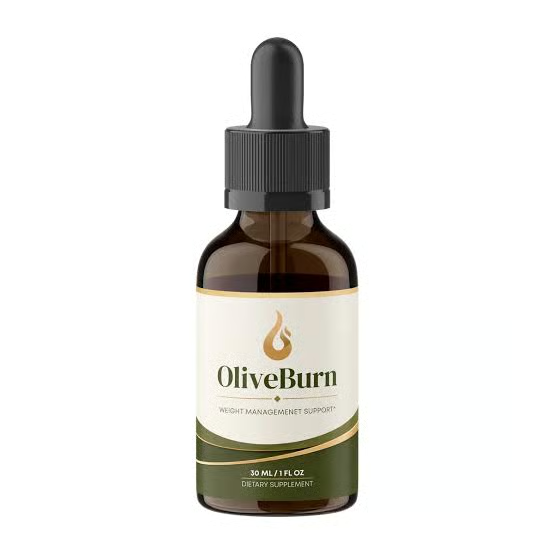 OliveBurn 30 mL dietary supplement dropper bottle